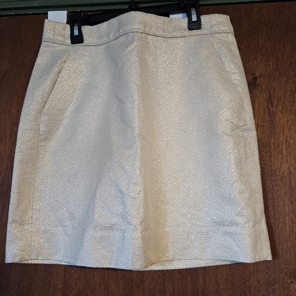 J. Crew Tan A-Line Mini Skirt for Work